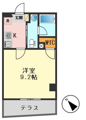 アセット瑞江(1K/1階)の間取り写真