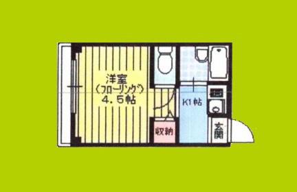 プチコート今里(ワンルーム/3階)の間取り写真
