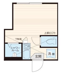 CREARQ(ワンルーム/2階)の間取り写真