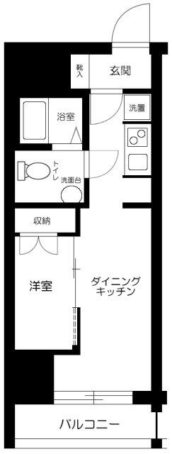 ROXIS日暮里(1DK/2階)の間取り写真