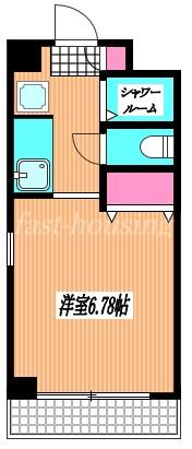 EIGHT BIDG MITAKADAIII(ワンルーム/2階)の間取り写真
