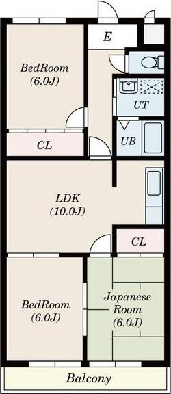 パラッツォT・H(3LDK/4階)の間取り写真