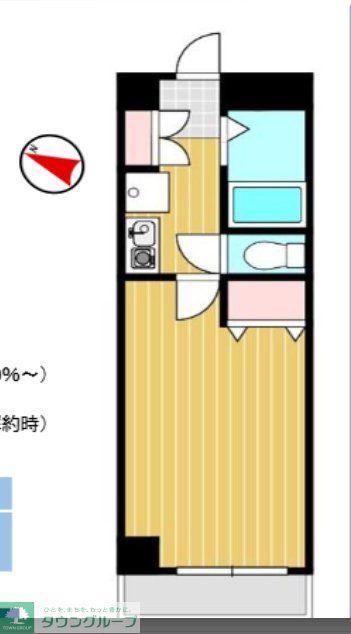 JLBグランエクリュ与野本町(1K/2階)の間取り写真