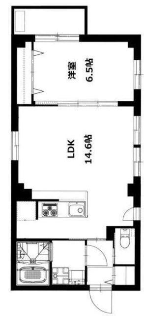 B′CASA IKEDA(1LDK/4階)の間取り写真