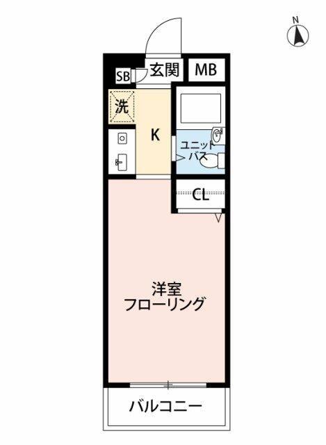 マイナビSTAYパレス練馬豊島園(ワンルーム/2階)の間取り写真