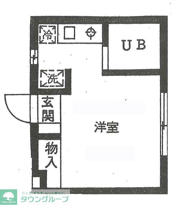 ネクサス光ヶ丘(ワンルーム/1階)の間取り写真