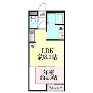 LAUGH TALE GRAN(1LDK/3階)の間取り写真