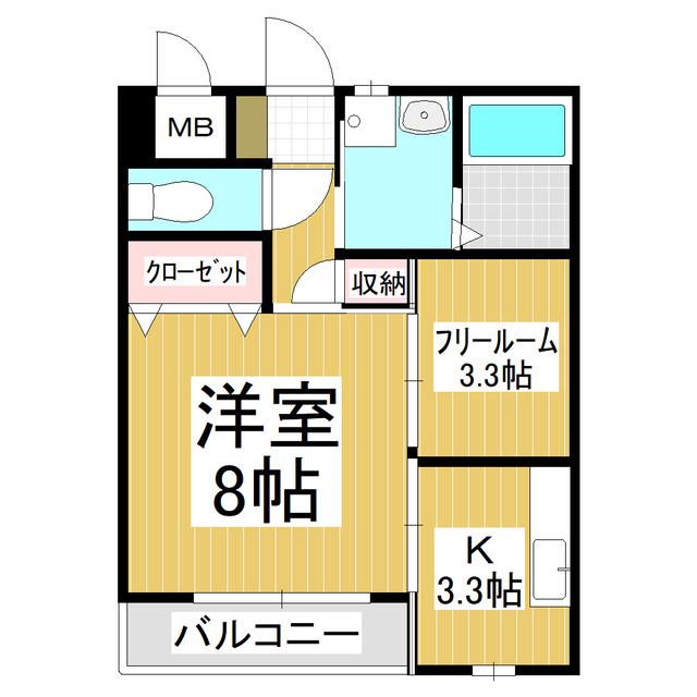 TOI ET MOI(1SK/1階)の間取り写真