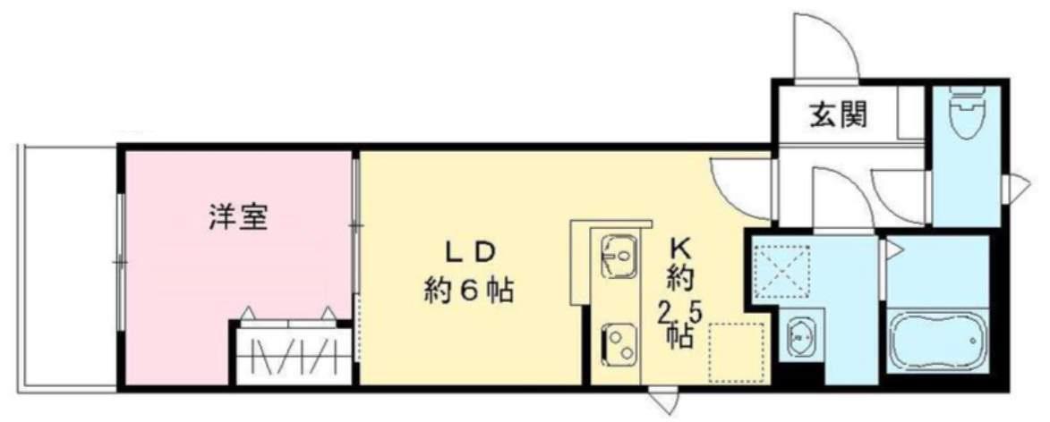 AOAKUA(1LDK/3階)の間取り写真