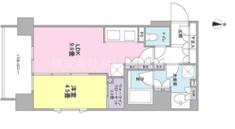 クローバー神田紺屋町(1LDK/7階)の間取り写真