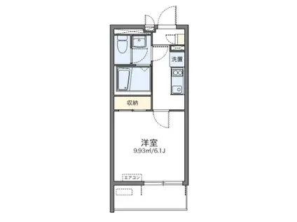 ルナ大宮(1K/1階)の間取り写真