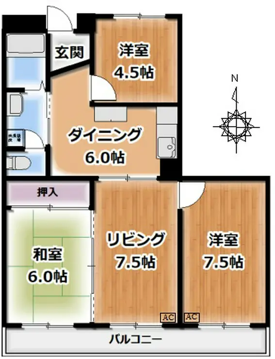 ファミール豊友 2階階 間取り