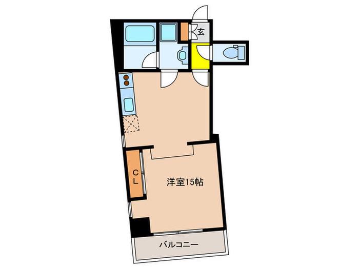 マイスフォレスト春日原(ワンルーム/4階)の間取り写真