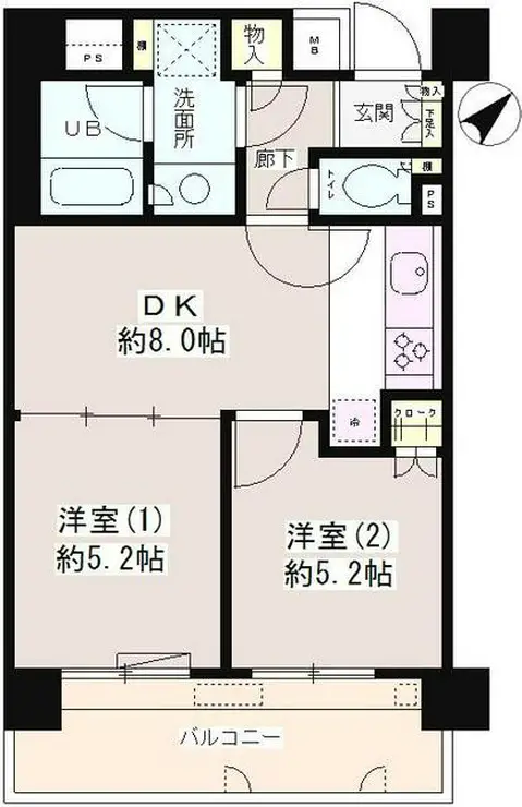 パーク・ノヴァ洗足池 3階階 間取り