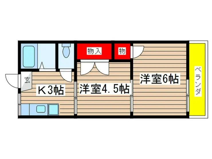 石塚ハウス 2階階 間取り