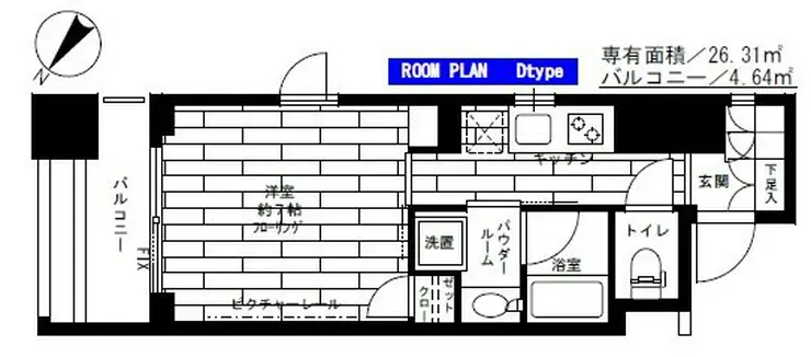 ステージグランデ新川 3階階 間取り