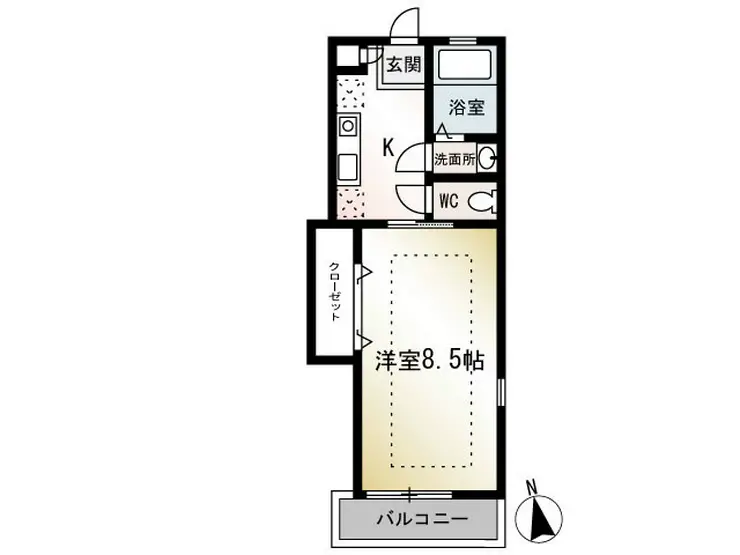エクレール辻堂II 1階階 間取り