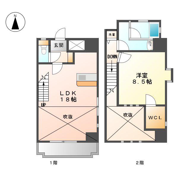 MARKS SQUARE(1LDK/6階)の間取り写真