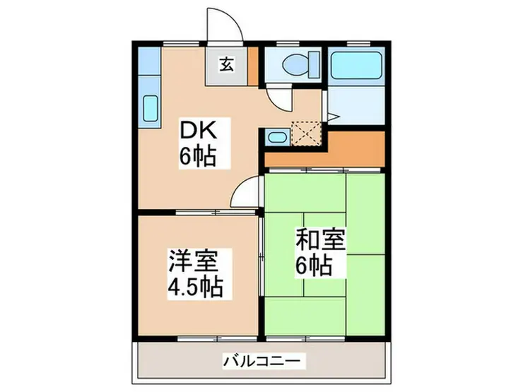 カーサ寺前 2階階 間取り