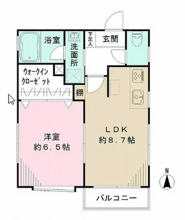 アルファポート中野坂上 1階階 間取り
