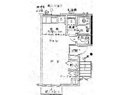 メゾンルーク(ワンルーム/2階)の間取り写真