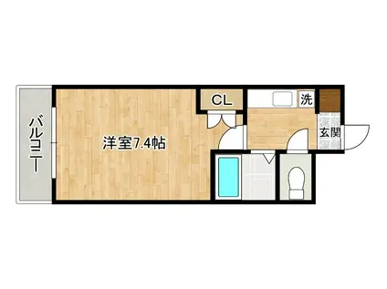 リファレンス南小倉(1K/8階)の間取り写真