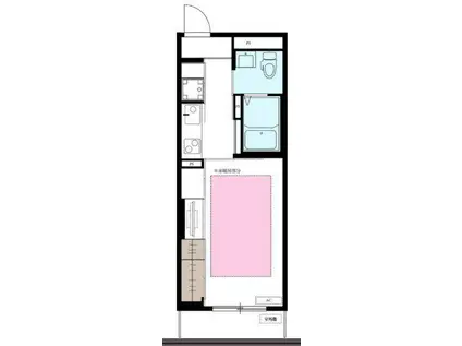 リブリ・モンターニュ(1K/1階)の間取り写真