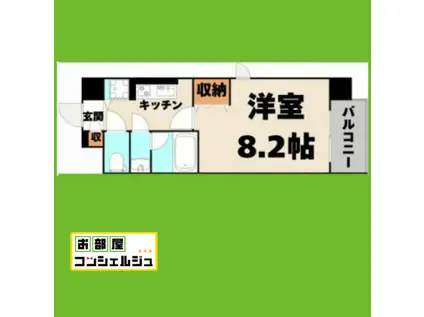 グレイス大須(1K/3階)の間取り写真