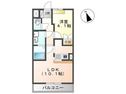 サナンドゥー(1LDK/2階)の間取り写真