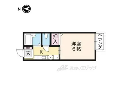 リブレ常盤(1K/2階)の間取り写真