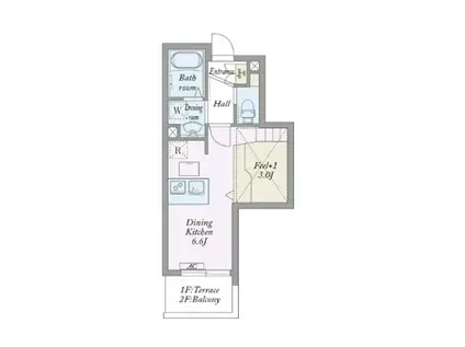 MY STYLE VINTAGE 北沢(1DK/2階)の間取り写真