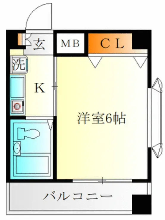 ノーブル白楽 4階階 間取り