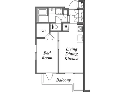 U RESIDENCE西台(1LDK/2階)の間取り写真