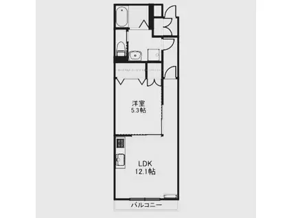 ソフィア(1LDK/1階)の間取り写真