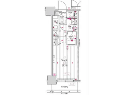 ガーラ横濱関内グランドステージ(1K/9階)の間取り写真