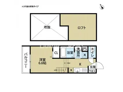 FY-STYLE箱崎(ワンルーム/2階)の間取り写真