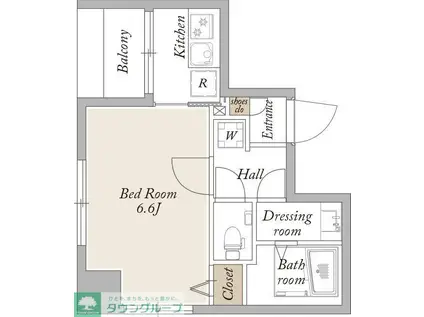 KDXレジデンス秋葉原II(1K/14階)の間取り写真