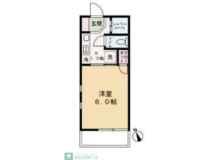 PETITE MAISON(1K/2階)の間取り写真