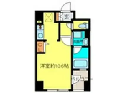 プラウドフラット河原町(ワンルーム/4階)の間取り写真