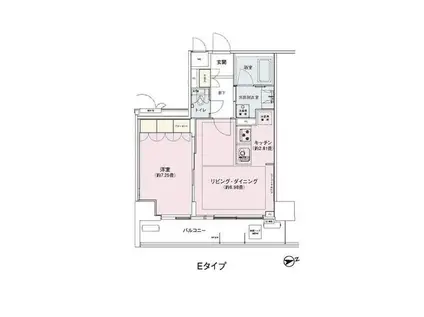 アンビエンテ駒込(1LDK/2階)の間取り写真