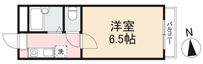 エクセルコートII(1K/2階)の間取り写真