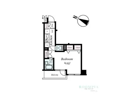 フェニックス目黒(ワンルーム/3階)の間取り写真