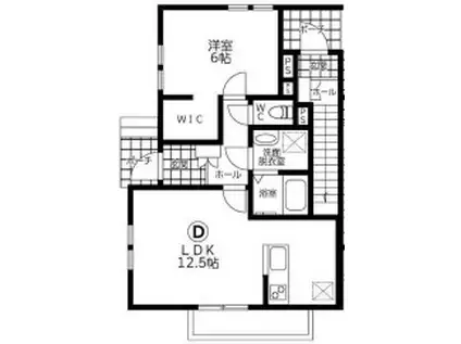 CAMINO鷺沼(1LDK/1階)の間取り写真