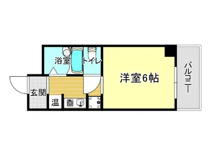 グランディール壹番館(1K/4階)の間取り写真