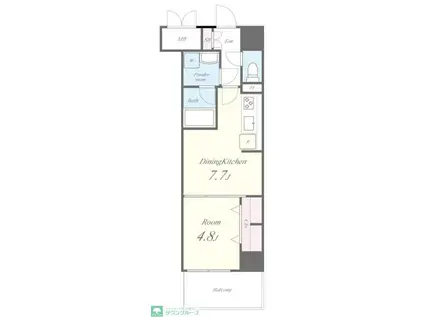 CON FIORIRE(1DK/4階)の間取り写真