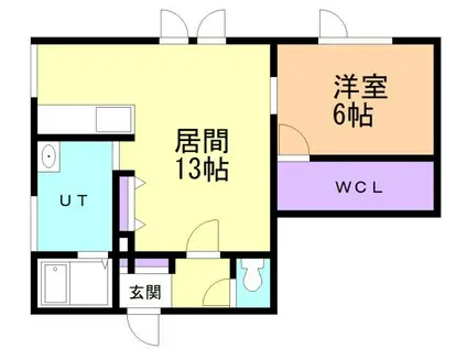 ヴィーナスステージIII(1LDK/1階)の間取り写真