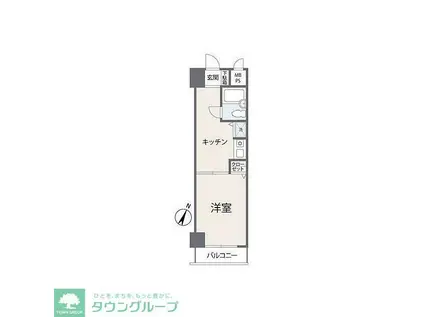 日神パレステージ東所沢第2(1K/1階)の間取り写真