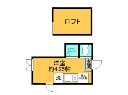 FL`ECHIR笹塚B棟(ワンルーム/1階)の間取り写真