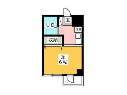 プラスパ(ワンルーム/4階)の間取り写真