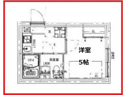 ブランシェ本郷(1K/1階)の間取り写真